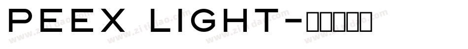 Peex Light字体转换